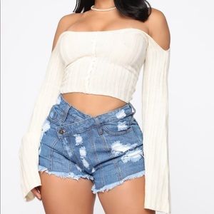 All the glitz Cardi B x fashion nova shorts
